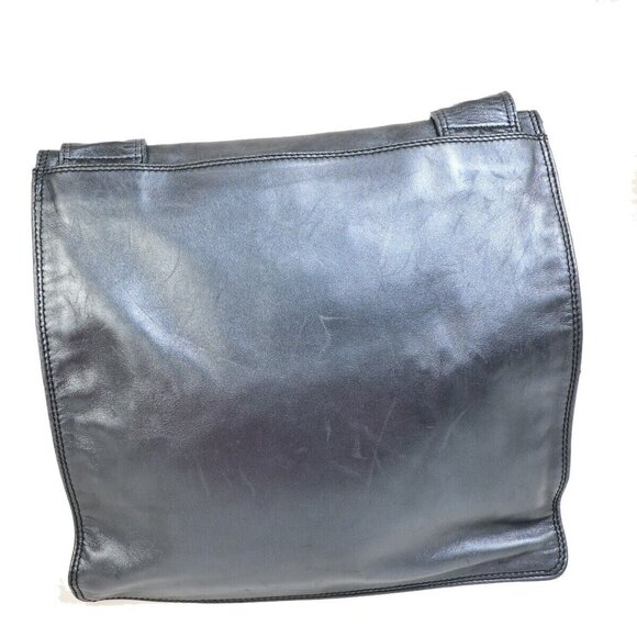 CHANEL CC Logo Crossbody Shoulder Bag Leather Black GHW Italy Vintage - Picture 3 of 15